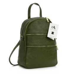 Rucsac dama din piele naturala DiAmanti Sarche Verde